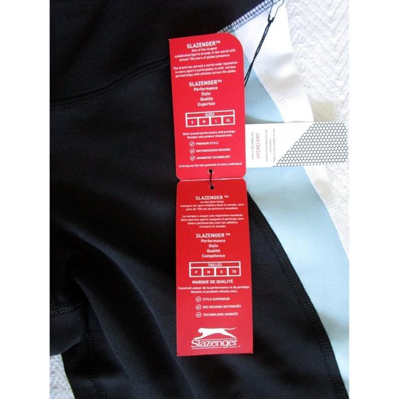Slazenger Ladies' Sports Performance Short Leggings - NWT Light Blue - LARGE - Picture 9 of 12